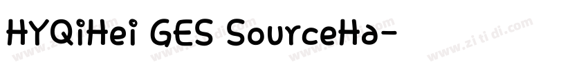 HYQiHei GES SourceHa字体转换